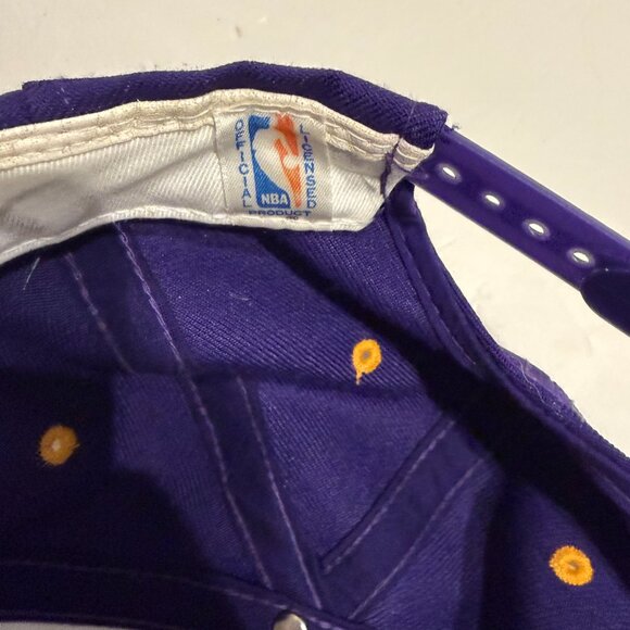 Vintage Sports Specialties Utah Jazz Snapback Hat Cap OSFA Purple Yellow RARE - Picture 7 of 9